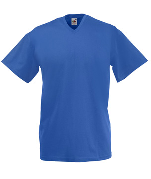T-SHIRT VALUEWEIGHT UOMO (COLLO V) - FRUIT OF THE LOOM royal